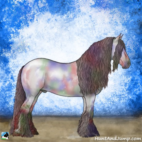 Horse Color:Nacre Chocolate Grullo Chinchilla Rabicano 