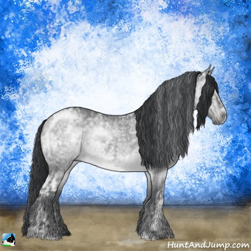 Horse Color:Brown Chinchilla Ice Sabino Rabicano 