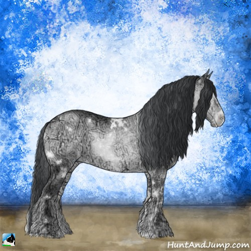 Horse Color:White Spotted Brown Chinchilla Ice Onyx Rabicano 