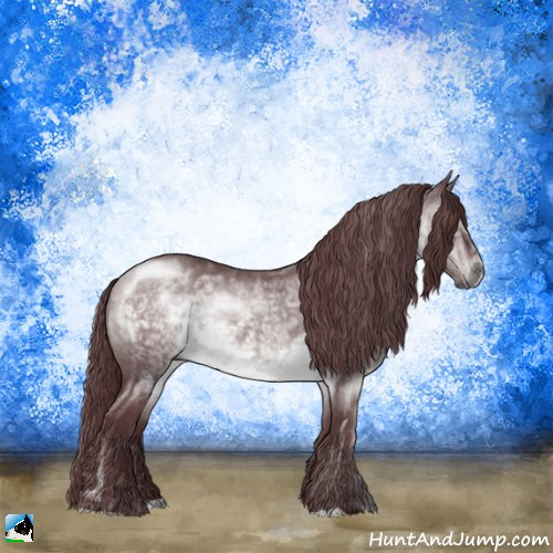 Horse Color:Chocolate Brown Chinchilla Rabicano 