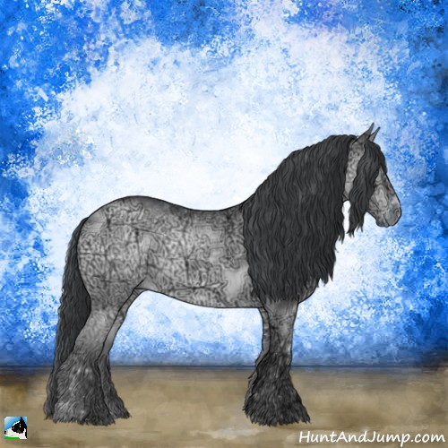 Horse Color:Brown Chinchilla Ice Rabicano 