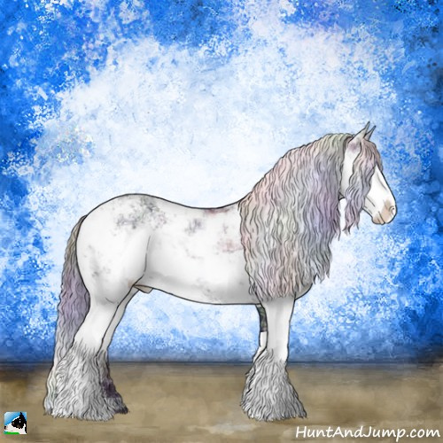 Horse Color:Nacre Plaid  Chocolate Brown Chinchilla Ice Dun Sabino Rabicano 