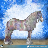 Horse Color:Nacre Chocolate Silver Brown Chinchilla Sabino 