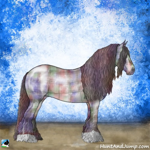 Horse Color:Nacre Plaid  Chocolate Brown Chinchilla 