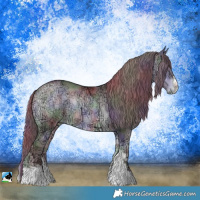 Horse Color:Nacre Chocolate Brown Chinchilla Ice Onyx Sabino Rabicano 