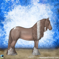 Horse Color:Platinum Chestnut Tobiano