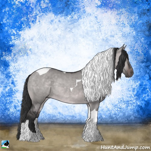 Horse Color:Platinum Brown Dun Tobiano Rabicano