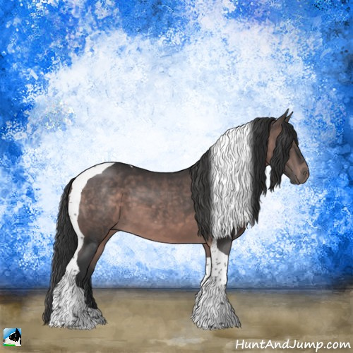 Horse Color:Platinum Brown Tobiano 