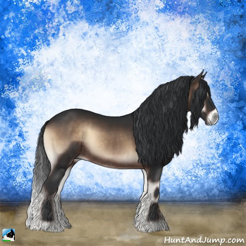 Horse Color:Brown Onyx Rabicano 