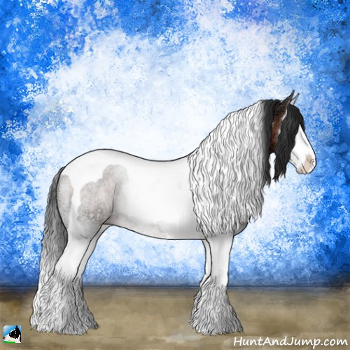 Horse Color:Bay Ice Sabino Splash Tobiano Rabicano