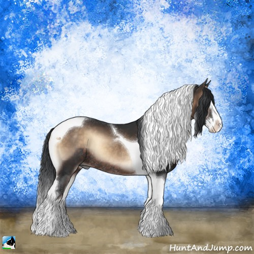 Horse Color:Brown Onyx Sabino Splash Tobiano Rabicano 