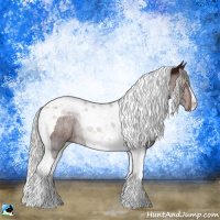 Horse Color:Silver Brown Ice Tobiano Rabicano 
