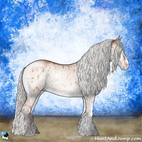 Horse Color:Gold Champagne Onyx Mushroom Sabino Rabicano Brindle 