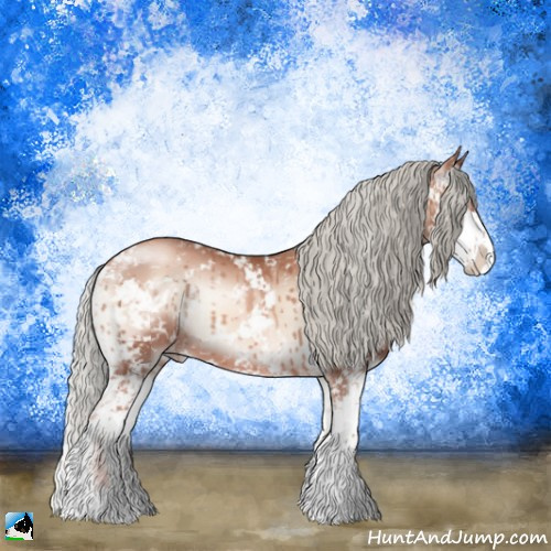 Horse Color:Gold Champagne Onyx Mushroom Sabino 