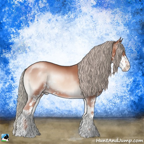 Horse Color:Gold Champagne Onyx Mushroom Sabino 