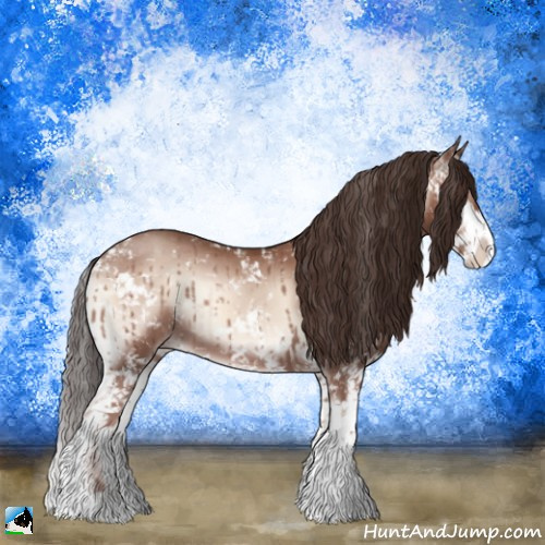 Horse Color:Classic Champagne Onyx Mushroom Sabino 