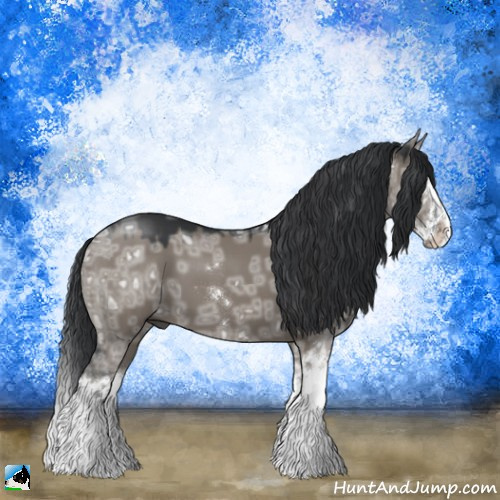 Horse Color:Grullo Ice Mushroom Sabino Splash 