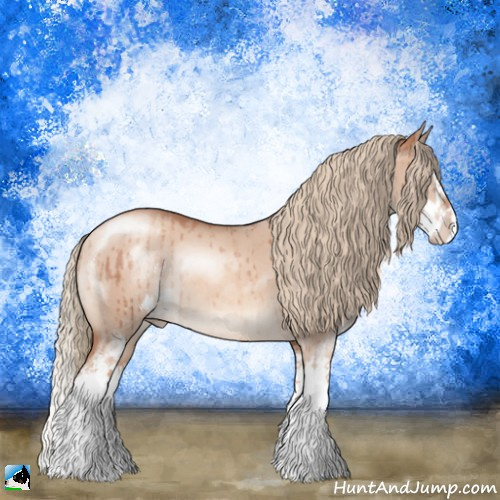 Horse Color:Gold Champagne Dun Sabino Splash Rabicano Brindle 