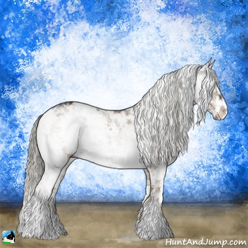 Horse Color:Liver Red Dun Ice Mushroom Sabino Rabicano 