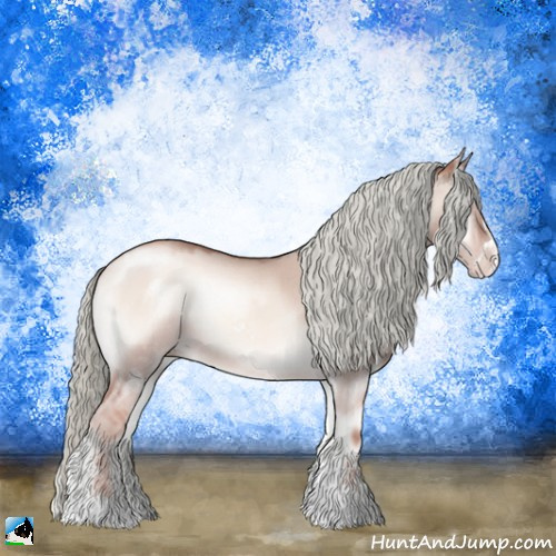 Horse Color:Gold Champagne Onyx Mushroom Sabino Rabicano 