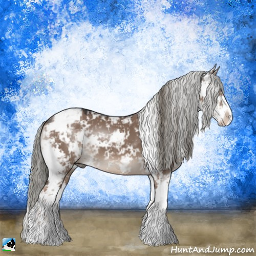 Horse Color:Liver Red Dun Mushroom Sabino 