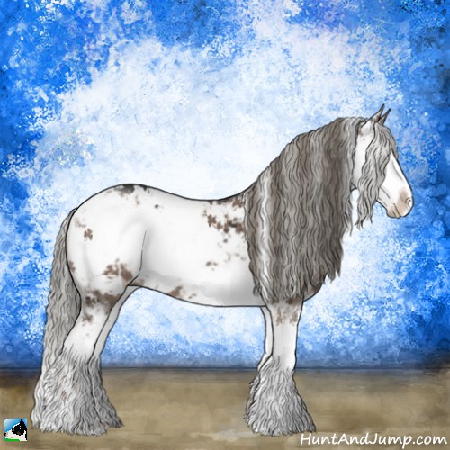 Horse Color:Liver Red Dun Mushroom Sabino Brindle 