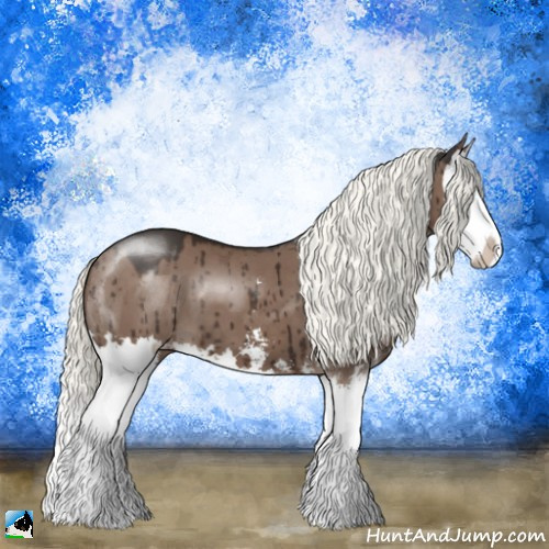 Horse Color:Liver Red Dun Mushroom Sabino Splash Brindle 