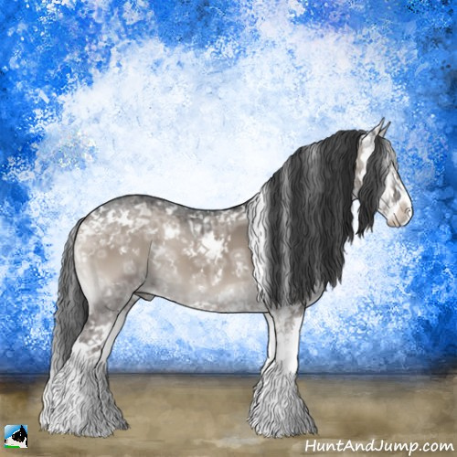 Horse Color:Grullo Ice Onyx Mushroom Sabino 