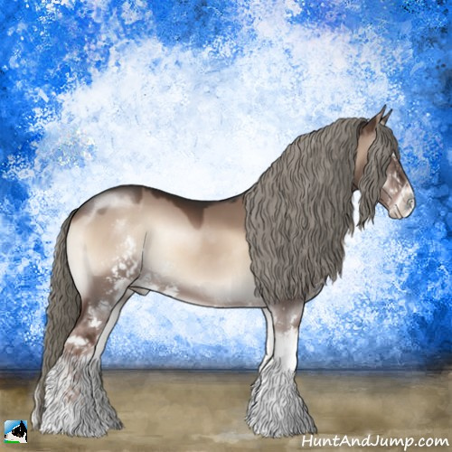 Horse Color:Liver Red Dun Onyx Mushroom Sabino 