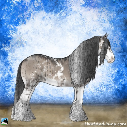 Horse Color:Grullo Onyx Mushroom Sabino Brindle 
