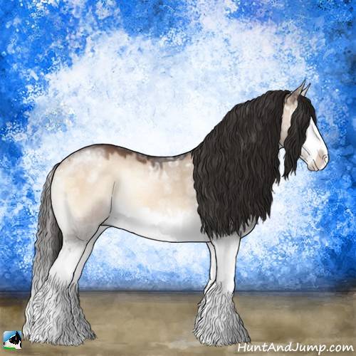 Horse Color:Liver Red Dun Ice Onyx Sabino Splash Rabicano 
