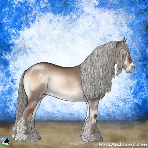 Horse Color:Liver Red Dun Onyx Mushroom Sabino Rabicano 