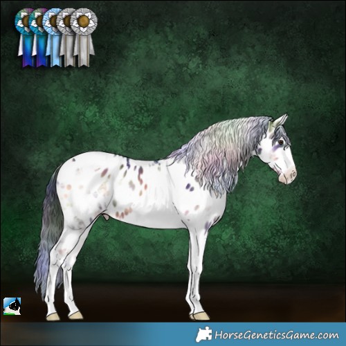Horse Color:Nacre Liver Red Onyx Ice Tobiano Appaloosa 