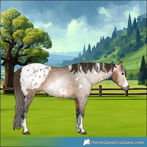 Horse Color:Gray White Spotted Buckskin Sabino Appaloosa 