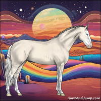 Horse Color:Cremello Splash  and Cremello Splash 