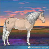 Horse Color:Silver Smoky Creme Tobiano 