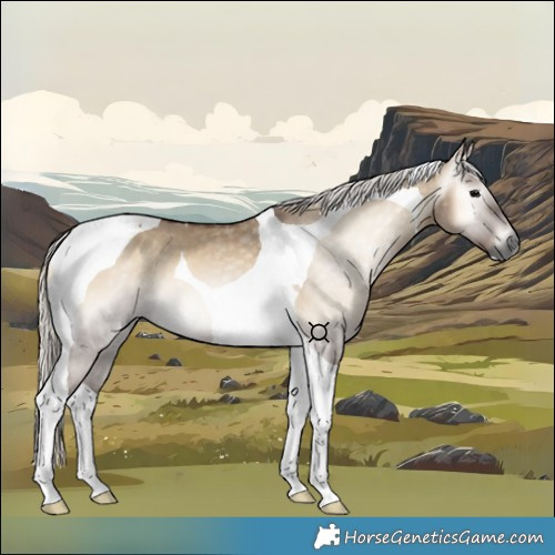 Horse Color:Gray Silver Grullo Onyx Tobiano