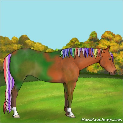 Horse Color:Painted Silver Bay 