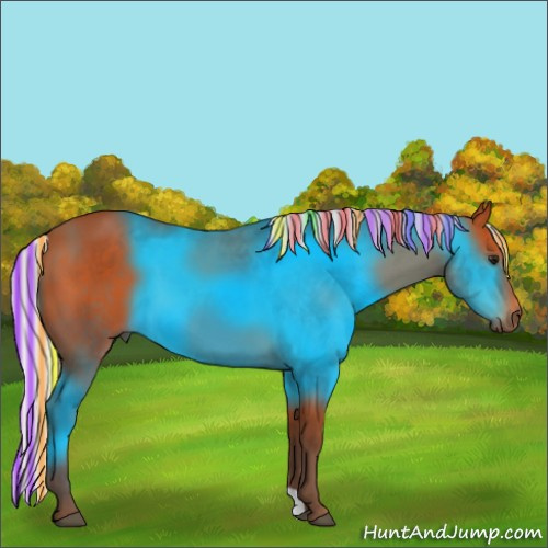 Horse Color:Painted Silver Bay 