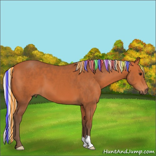 Horse Color:Painted Silver Bay 