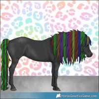 Horse Color:Platinum Painted Black