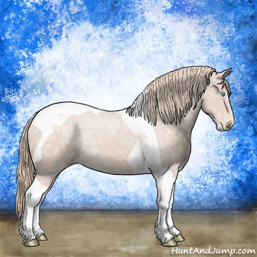 Horse Color:Smoky Creme Ice Mushroom Tobiano 