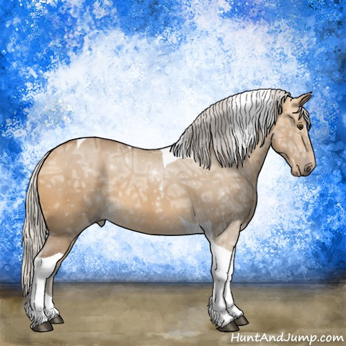 Horse Color:Silver Buckskin Ice Dun Tobiano 