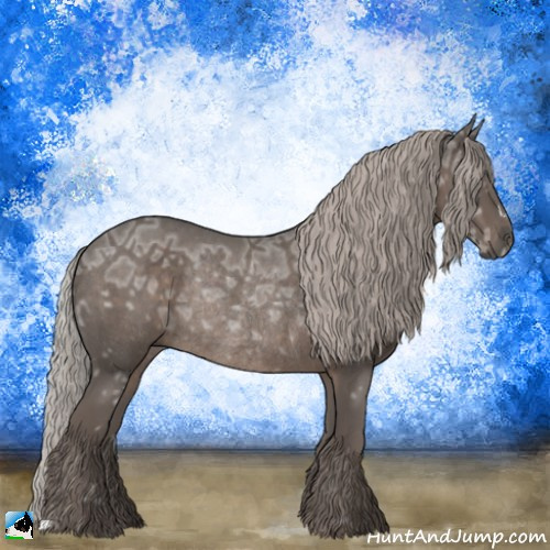 Horse Color:Silver Black Ice Rabicano 