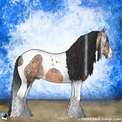 Horse Color:Brown Ice Dun Mushroom Tobiano Brindle 