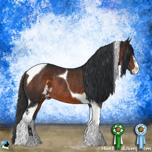 Horse Color:Brown Sabino Tobiano Rabicano 