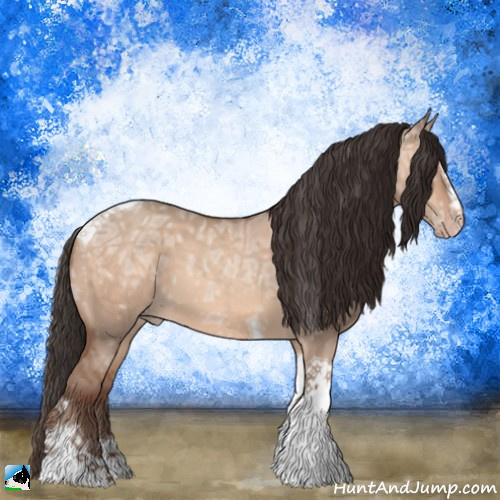 Horse Color:Sable Champagne Ice Dun Sabino Tobiano 