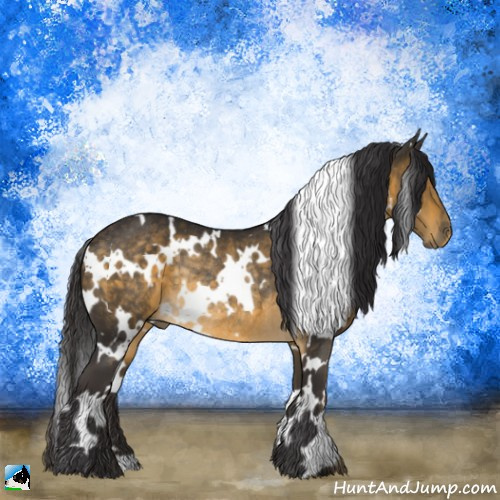 Horse Color:White Spotted Buckskin Mushroom Rabicano 