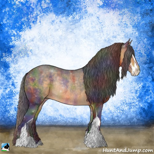 Horse Color:Nacre Buckskin Sabino Rabicano 