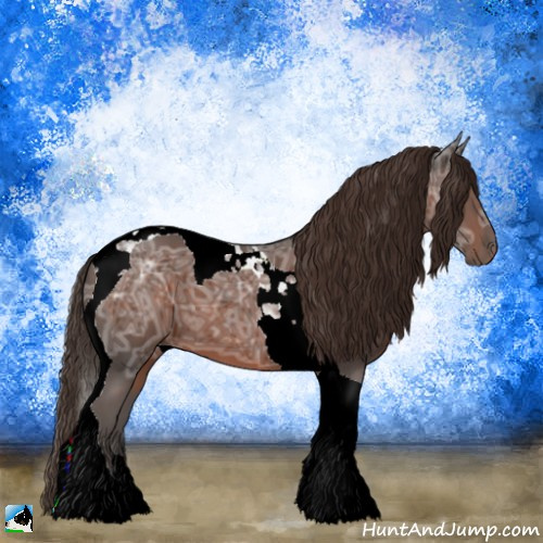 Horse Color:Liver Chestnut Ice Tobiano 